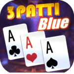 3 patti blue game icon