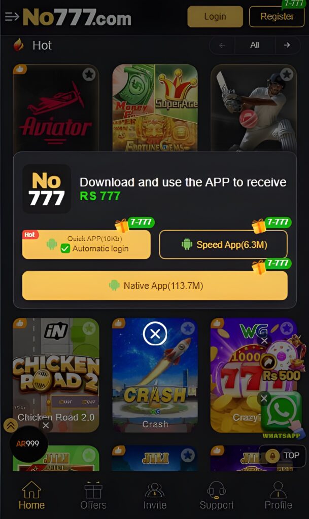 no 777 game apk